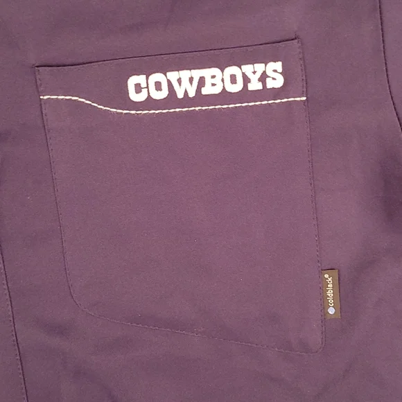 REEBOK ON FIELD Dallas Cowboys NFL Solid Navy Small Short Sleeve Shirt NEW - Picture 4 of 10